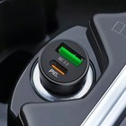 Автомобильное зарядное устройство Hoco Z32B, 1 Type-C, 1 USB, 20 Вт, 4 А, PD + QC, чёрное - Фото 3