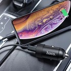 Автомобильное зарядное устройство Hoco Z32B, 1 Type-C, 1 USB, 20 Вт, 4 А, PD + QC, чёрное - Фото 4