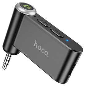 Адаптер Bluetooth Hoco E58, Bluetooth 5.0, 3.5 мм, 140 мАч, чёрный