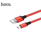 Кабель Hoco X14, 2 А, USB - micro USB, 2 м, черно-красный - Фото 3