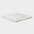 Пирожковая тарелка Magistro Kingdom, 21×2.1 см, квадратная, фарфор, белая - Фото 5