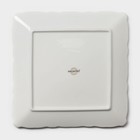 Пирожковая тарелка Magistro Kingdom, 21×2.1 см, квадратная, фарфор, белая - Фото 6