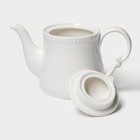 Заварочный чайник Magistro Kingdom, 1 л, фарфор, белый - Фото 3