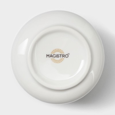 Сахарница Magistro Kingdom, 250 мл, фарфор, белая
