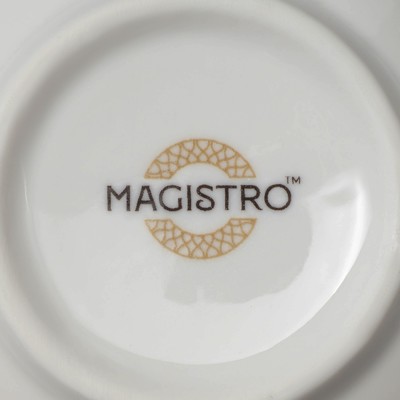 Сахарница Magistro Kingdom, 250 мл, фарфор, белая
