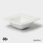 Салатник Magistro Kingdom, 300 мл, 16×5.2 см, фарфор, белый - Фото 2