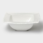 Салатник Magistro Kingdom, 300 мл, 16×5.2 см, фарфор, белый - Фото 3