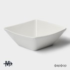 Салатник Magistro Kingdom, 1.8 л, 23×22.5×8 см, фарфор, белый - Фото 2
