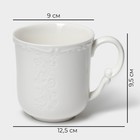 Кружка Magistro Kingdom, 350 мл, фарфор, белая - Фото 3