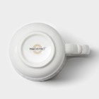 Кружка Magistro Kingdom, 350 мл, фарфор, белая - Фото 5