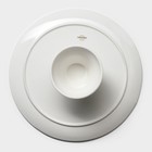 Тортовница Magistro Kingdom, 30.5×9.5 см, фарфор, белая - Фото 5