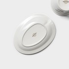 Чайная пара фарфоровая Magistro «Бланш», 2 предмета: чашка 300 мл, блюдце, цвет белый - Фото 7