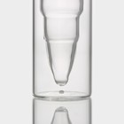 Набор стопок стеклянных с двойными стенками Magistro «Пуля», 30 мл, 3,5×11 см, 6 шт - фото 4508991