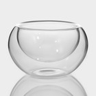 Пиалы с двойными стенками Magistro «Сакура», набор 6 шт.: 50 мл, стекло, прозрачные - Фото 4