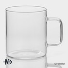 Кружки Magistro «Глория», 320 мл, 11×8×9 см, набор 2 шт., стекло, прозрачные - Фото 2