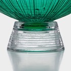 Ваза для фруктов Magistro «Фейерверк», 400 мл, 15×7.5 см, стекло, цвет изумрудный - Фото 6