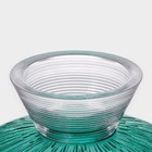 Ваза для фруктов Magistro «Фейерверк», 1.4 л, 25×10 см, стекло, цвет изумрудный - Фото 7