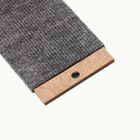 Когтеточка «Пижон», 50×10 см, ДВП, ковролин, серая - Фото 3