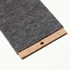 Когтеточка «Пижон», 60×15 см, ДВП, ковролин, серая - Фото 3