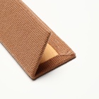 Когтеточка с пропиткой, 55×20 см, угловая, без меха, бежевая - Фото 8