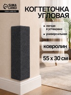 Когтеточка, 55×30 см, ковролин, БЕЗ МЕХА - Фото 1