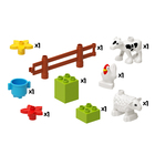 Конструктор «Корова и овечка», цвет МИКС, в пакете - фото 24582582