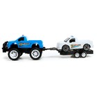 Машина инерционная"Джип", прицеп+машинка , в ПАКЕТЕ - фото 24582707