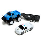 Машина инерционная"Джип", прицеп+машинка , в ПАКЕТЕ - фото 24582709