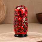 Матрёшка дерево «Ромашка», красная, 5-кукольная, 16 см - Фото 3