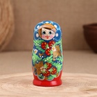 Матрёшка "Любовь", синий платок, 5-кукольная, 11,5 см - фото 24604967