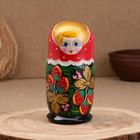 Матрёшка "Ягодка", красный платок, 5-кукольная, 19 см - фото 4467815