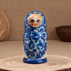 Матрёшка "Ирина", синий платок, 5-кукольная, 19 см - фото 4467835