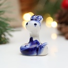 Сувенир символ года "Змея Пупс", гжель - Фото 2