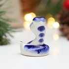 Сувенир символ года "Змея Пупс", гжель - Фото 3