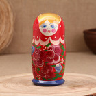 Матрёшка "Анастасия", красный платок, 5-кукольная, 16 см - фото 4467894