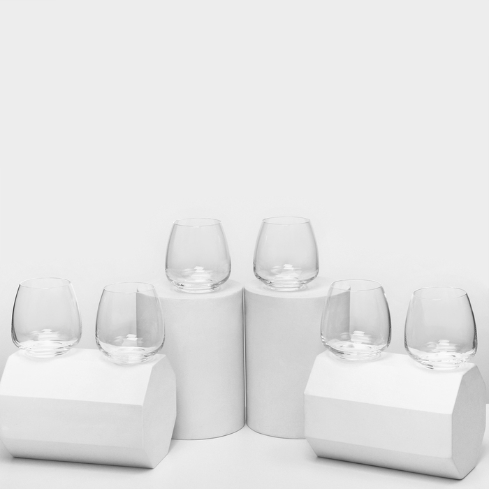 Набор стаканов «Жизель», 400 мл, 6 шт., стекло, прозрачный - Фото 1