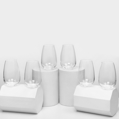 Набор стаканов «Жизель», 450 мл, 6 шт., стекло, прозрачный