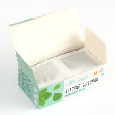 Детский чай M&B, травяной с мятой, от 3 мес., 20 пакетов