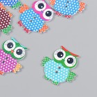 Декор для творчества дерево «Совушки», набор 8 шт., 3.2×3.3 см, МИКС - Фото 2