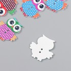 Декор для творчества дерево «Совушки», набор 8 шт., 3.2×3.3 см, МИКС - Фото 3