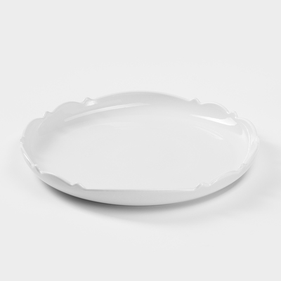 Блюдо «Волна», 36 см, 1.5 л, круглое, фарфор, Иран