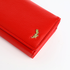 Кошелёк женский на магнитах с фермуаром, цвет красный - фото 24601194