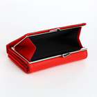 Кошелёк женский на магнитах с фермуаром, цвет красный - фото 24601195