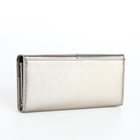 Кошелёк женский на магнитах, цвет серебряный - фото 24601246