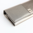 Кошелёк женский на магнитах, цвет серебряный - фото 24601247