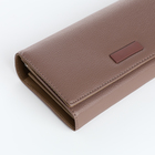 Кошелёк женский на магнитах с фермуаром, цвет бежевый - фото 24560315