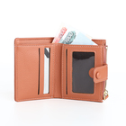 Кошелёк женский на кнопке, цвет бежевый - фото 24601366