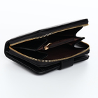 Кошелёк женский на кнопке, цвет чёрный - фото 24601376