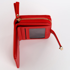 Кошелёк женский на кнопке, цвет красный - фото 24560572