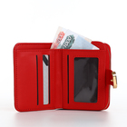 Кошелёк женский на кнопке, цвет красный - фото 24560573